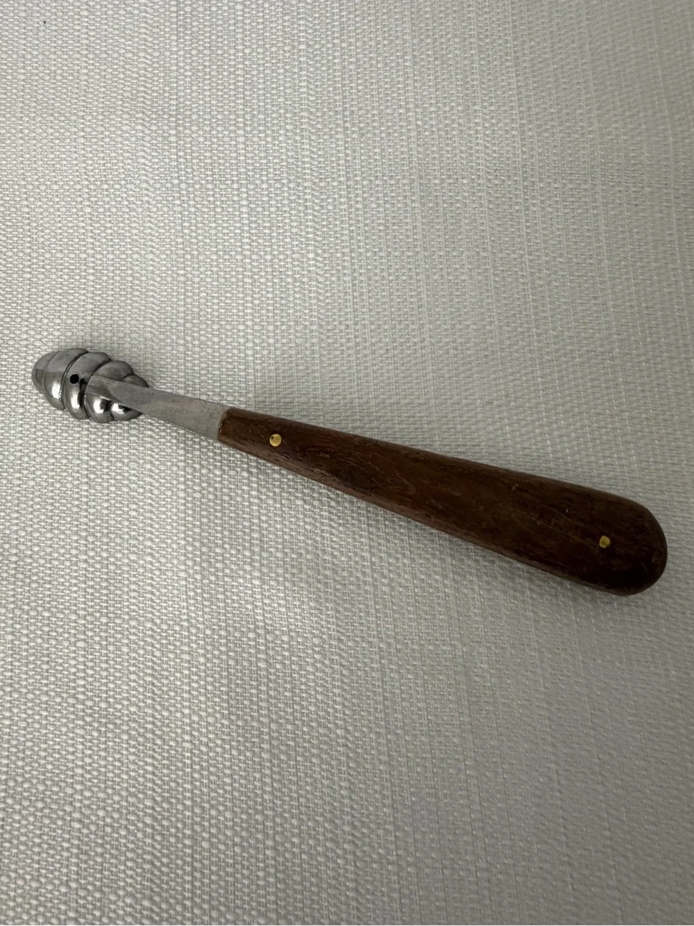 Vintage French Butter Curler Deconomie Inox Wood Handle (F257)